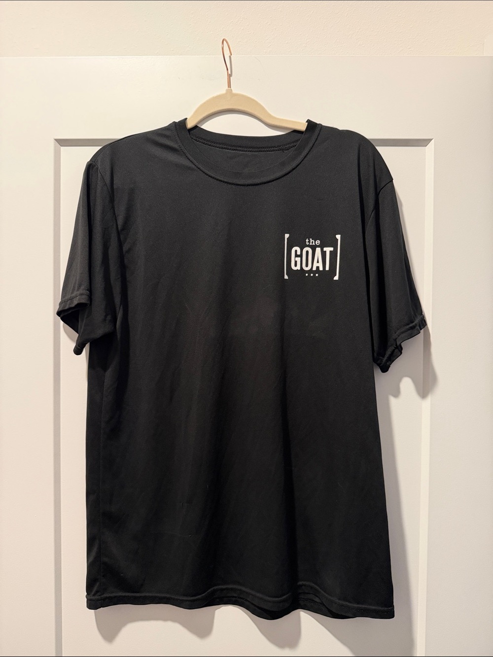 Men's Black Graphic Tee with The Goat